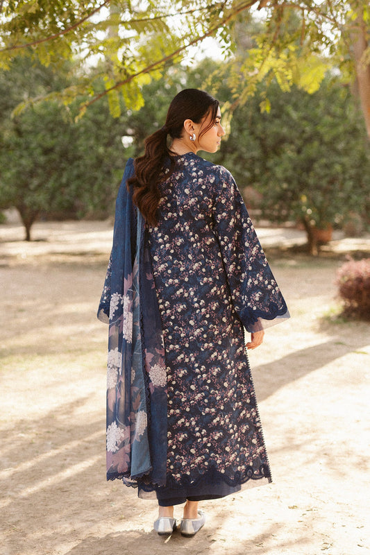 Back view of Ayzel Evana AL-25-V10-08 elegant embroidered designer wear.