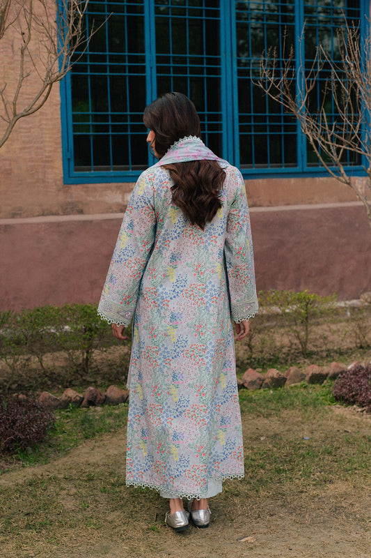 Back view of Ayzel Vivezza AL-25-V10-04 elegant embroidered designer wear.