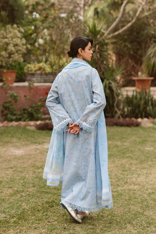 Back view of Ayzel Vezia AL-25-V10-03 elegant embroidered designer wear.