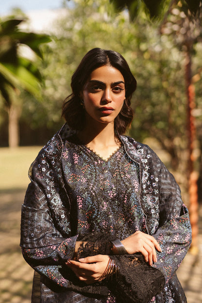 Close-up of detailed embroidery on Ayzel Aziel AL-25-V10-09 designer outfit