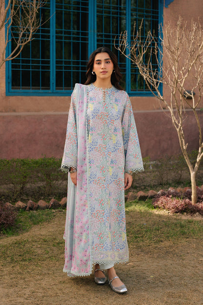 Ayzel Vivezza AL-25-V10-04 luxury embroidered designer outfit front view.