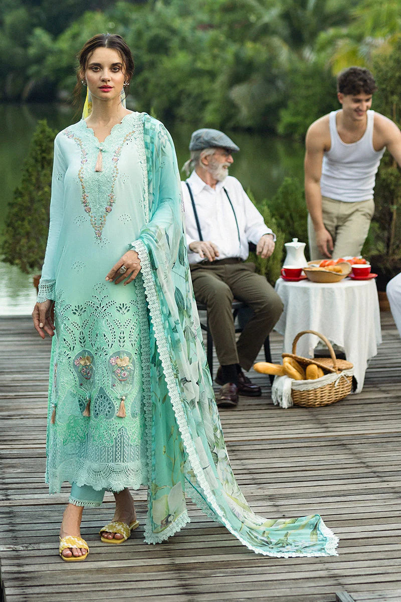 Model wearing Mushq Solace Familglia MSL2506 pastel formal wear from Mushq 2025 collection